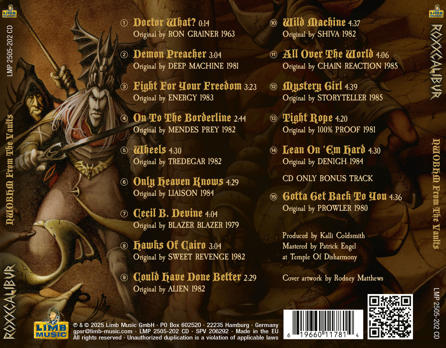 ROXXCALIBUR - NWOBHM From The Vaults CD 2025