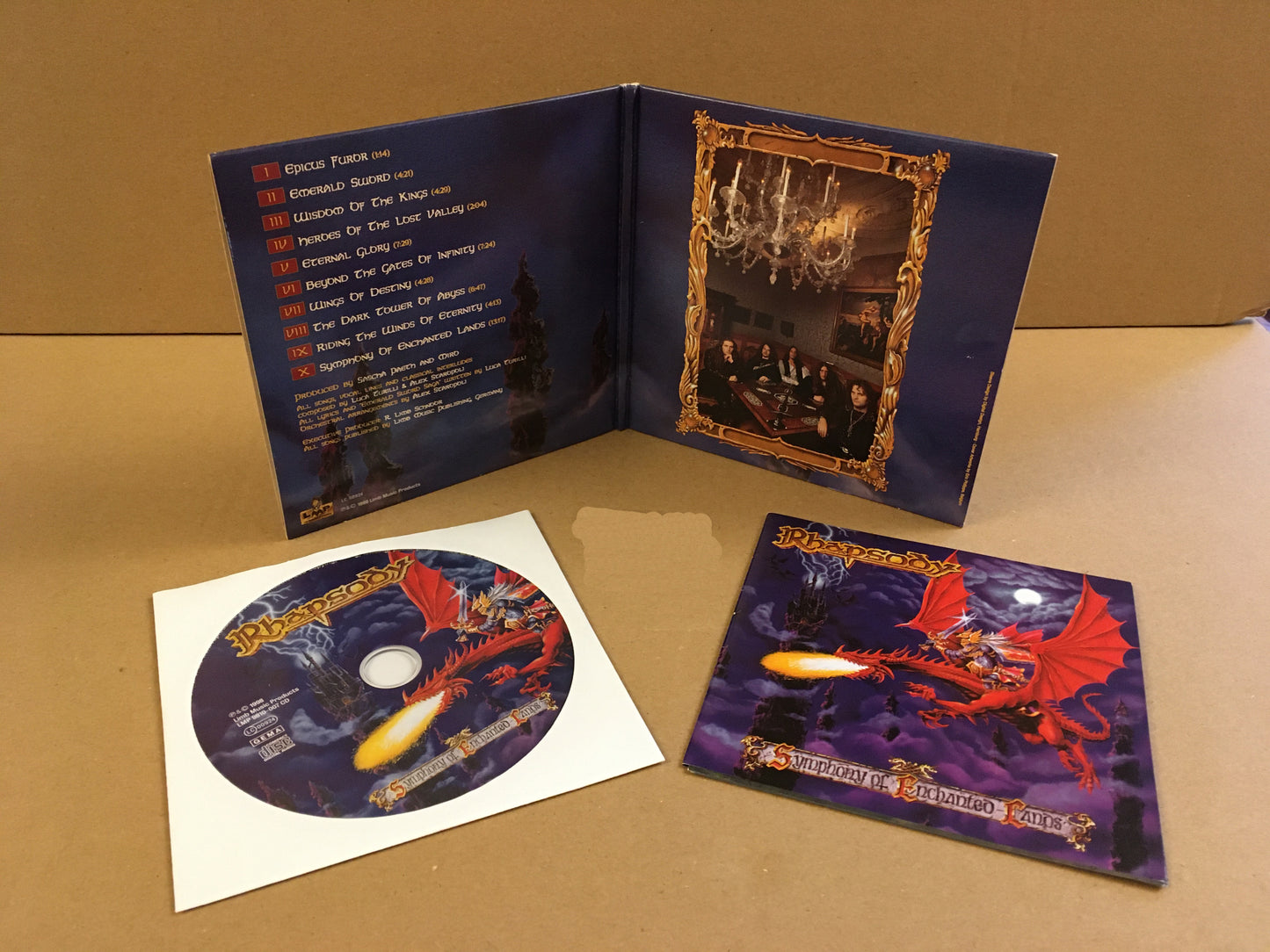 RHAPSODY - Symphony Of Enchanted Lands CD 2000 Ltd. Gatefold Cardboard-Sleeve