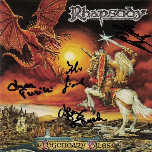 RHAPSODY - Legendary Tales CD 1997 autographed signed by all original members