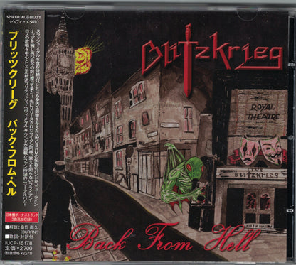 Blitzkrieg - Back From Hell CD Japan 2013 NWOBHM