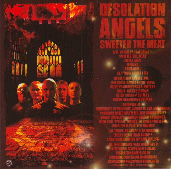 Desolation Angels - Sweeter The Meat CD EP 2014 Cardboard-Sleeve NWOBHM