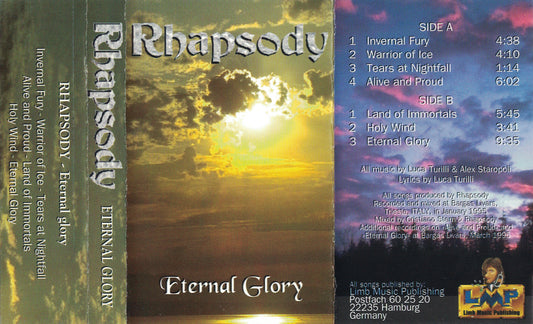 RHAPSODY - Eternal Glory Demotape 1995 Cassette *NEW & NEVER PLAYED*
