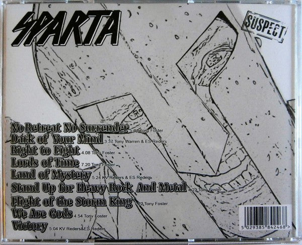 Sparta - No Retreat No Surrender CD 2016 NWOBHM