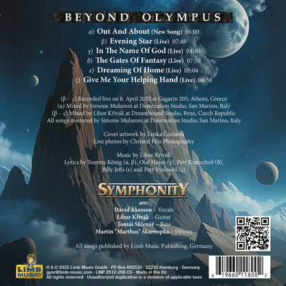 SYMPHONITY - Beyond Olympus CD EP 2025 (PRE-ORDER)
