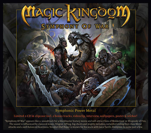 MAGIC KINGDOM - Symphony Of War Ltd. 2CD 2010 Slipcase + Poster + Sticker