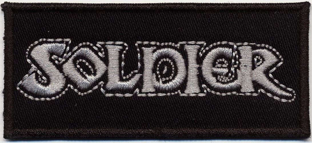 SOLDIER - Logo Patch Embroidered Aufnäher gestickt NWOBHM