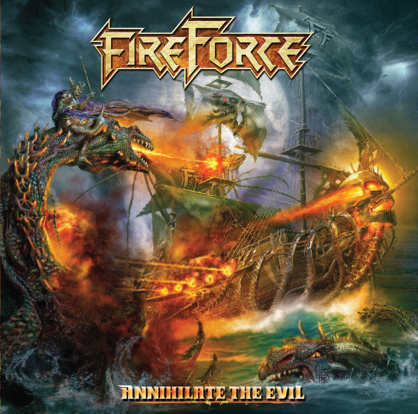 FIREFORCE - Annihilate The Evil CD 2017 Combat Metal +Bonustrack+Poster+Sticker