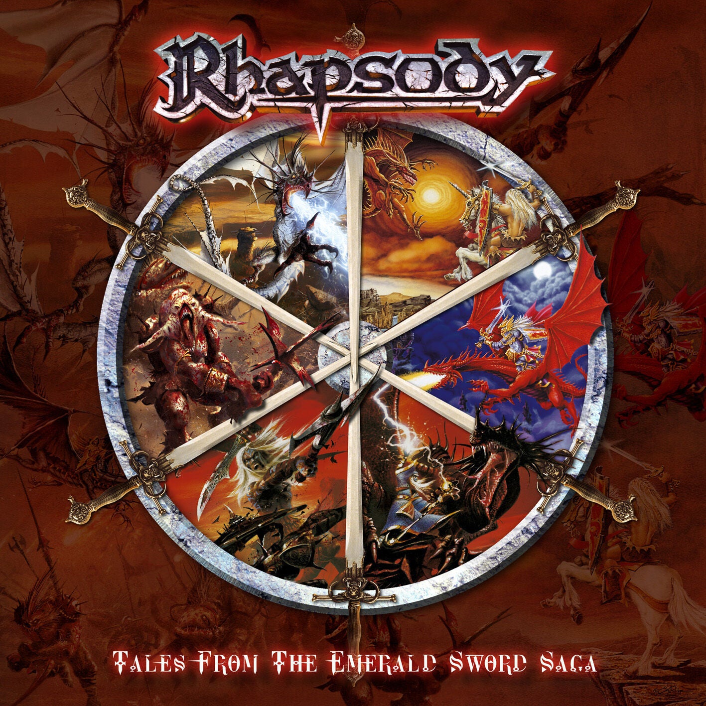 RHAPSODY - Tales From The Emerald Sword Saga Ltd Digipak CD 2004 + Free Sticker