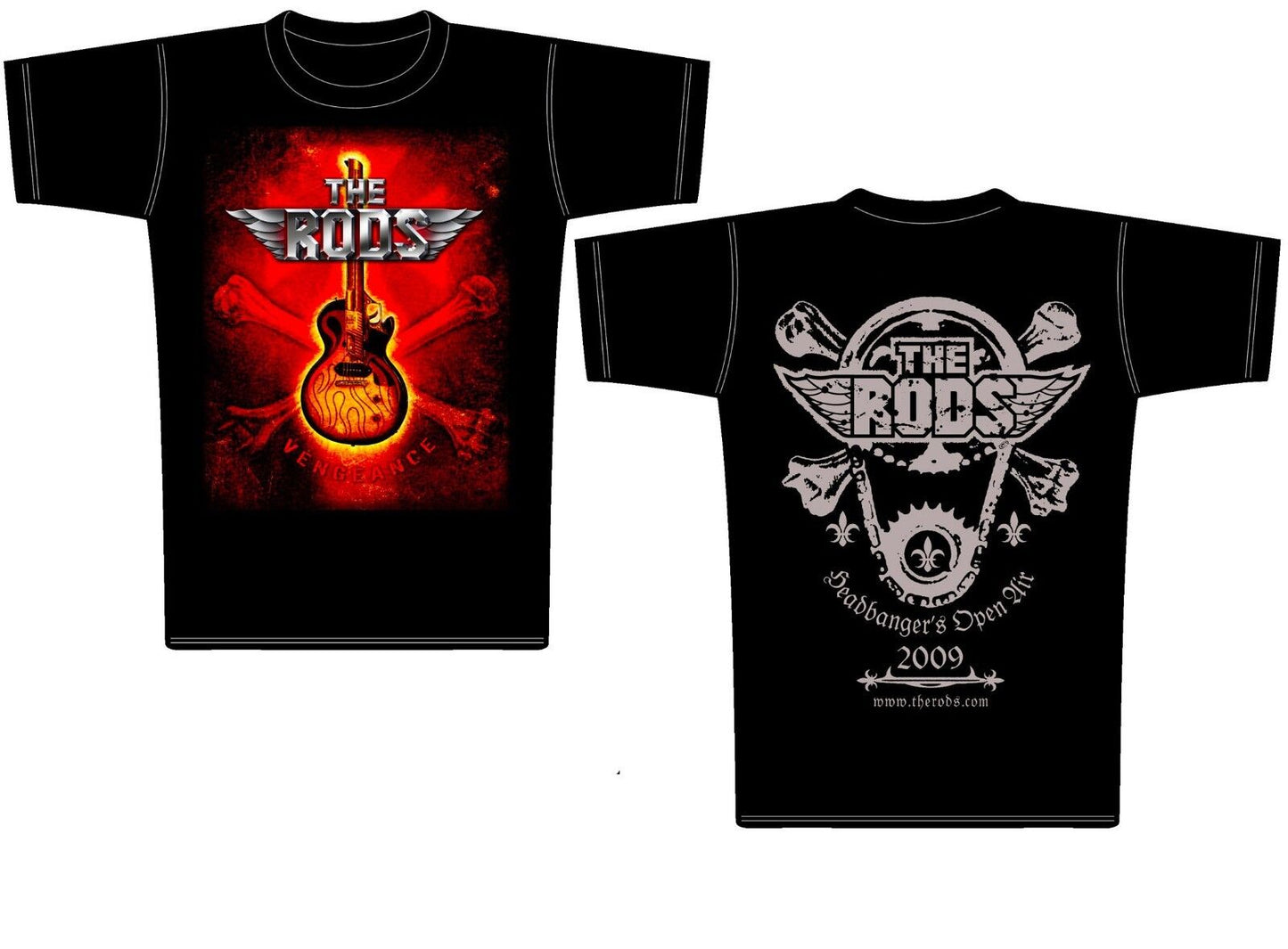 THE RODS - Vengeance T-Shirt size M *NEW*