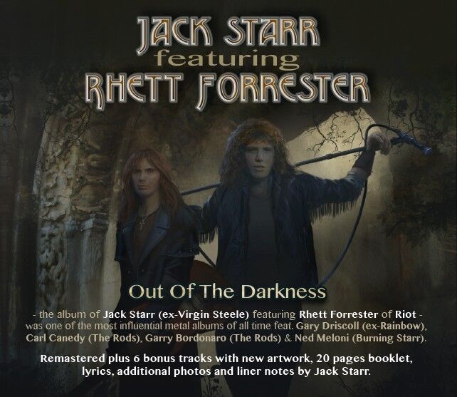 JACK STARR feat. RHETT FORRESTER - Out Of The Darkness CD Reissue 2013