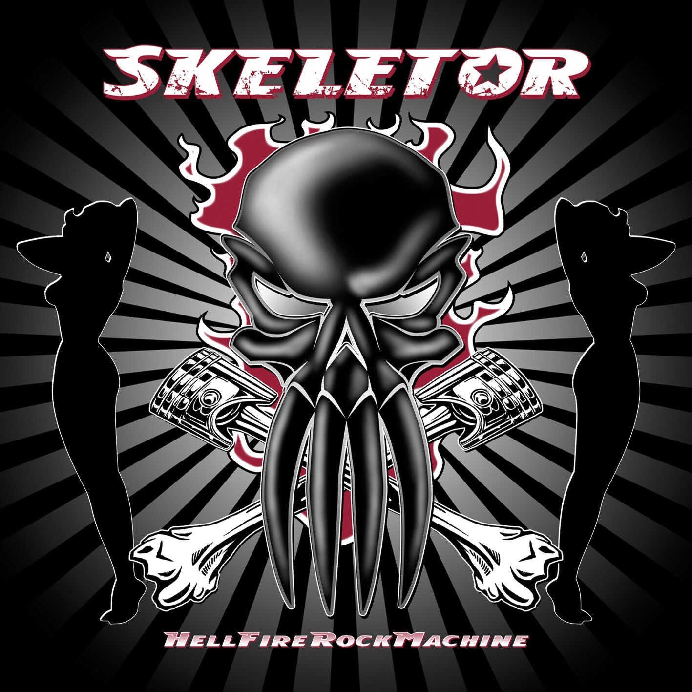 SKELETOR - HellFireRockMachine CD 2004 German HellFire Rock 'n' Roll